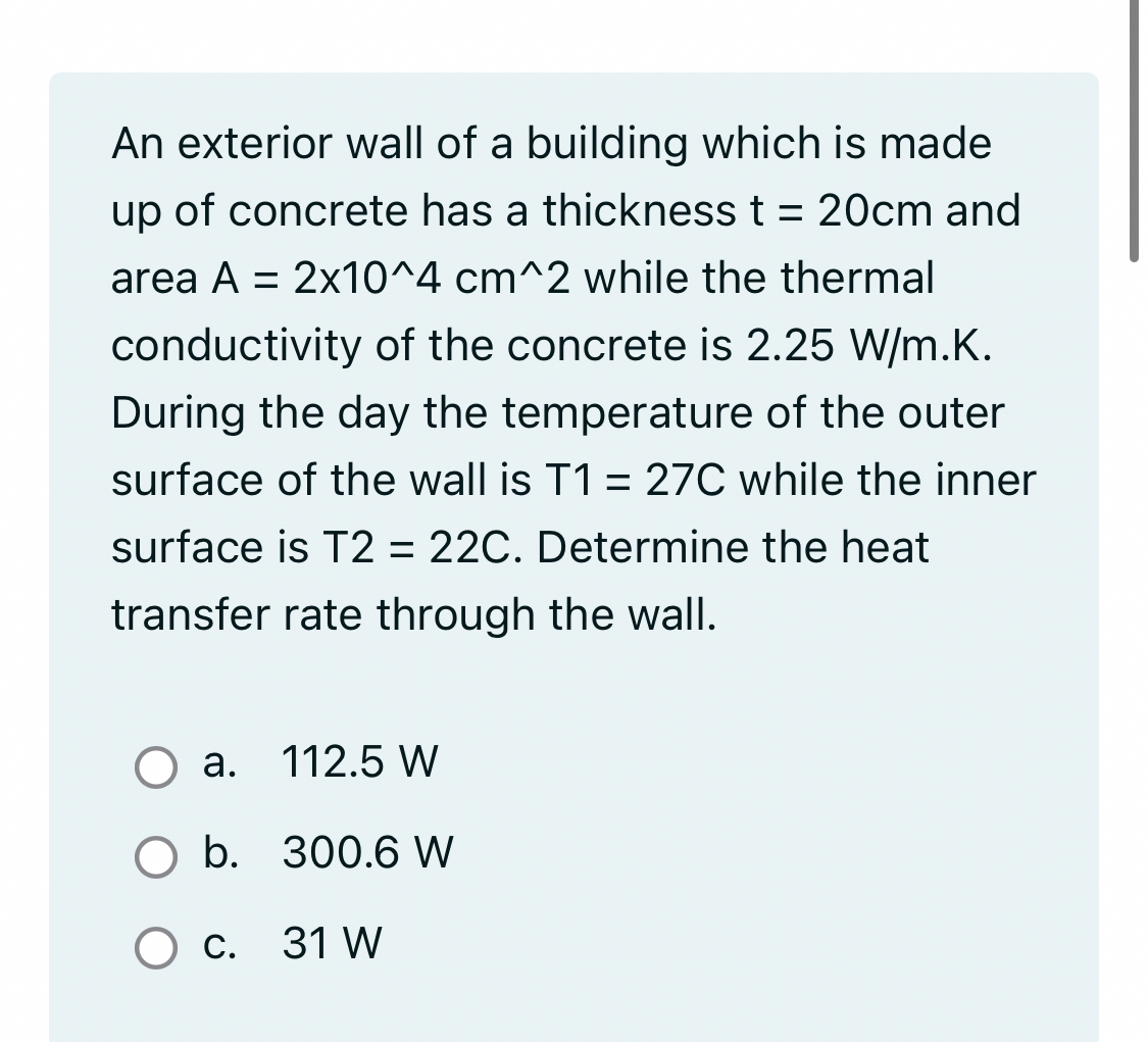An exterior wall of a building which is made up