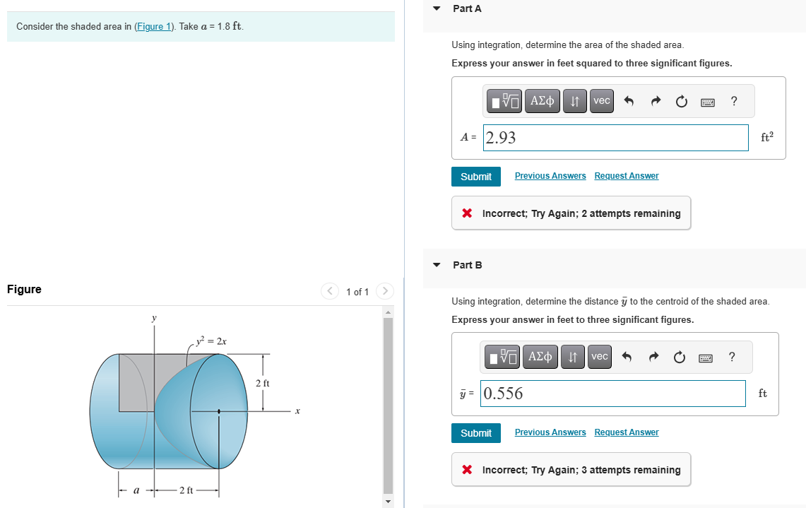 Consider the shaded area in ( Figure 1 ) . Take a