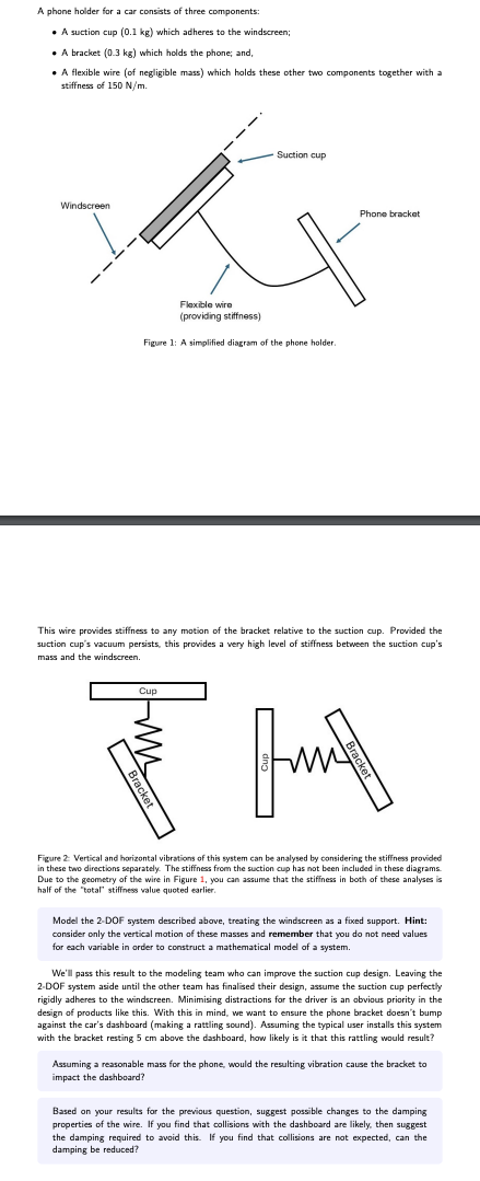 A phone holder for a car consists of three