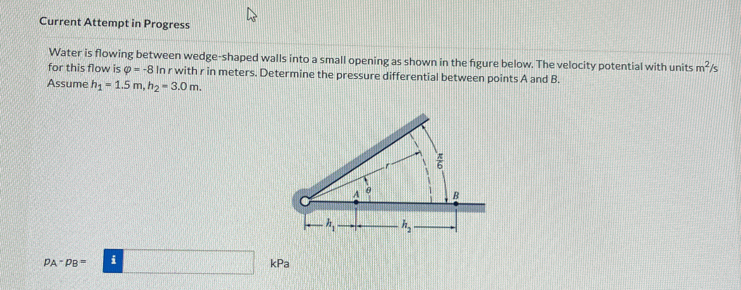 Current Attempt in Progress Water is flowing