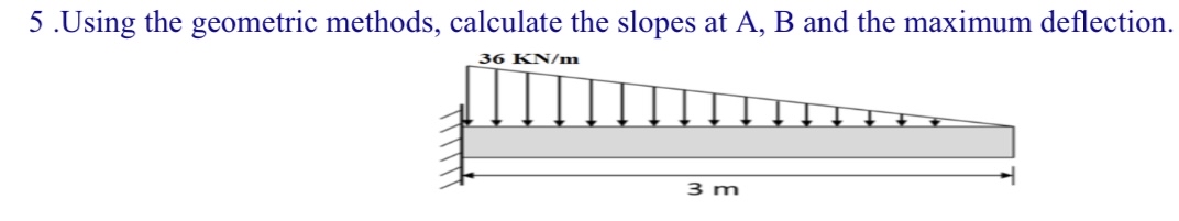 5 . Using the geometric methods, calculate the