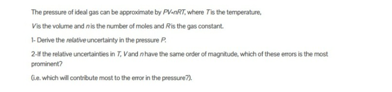 The pressure of ideal gas can be approximate by \