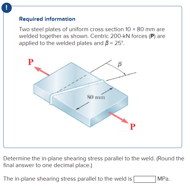 Two steel plates of uniform cross section 1 0 8 0