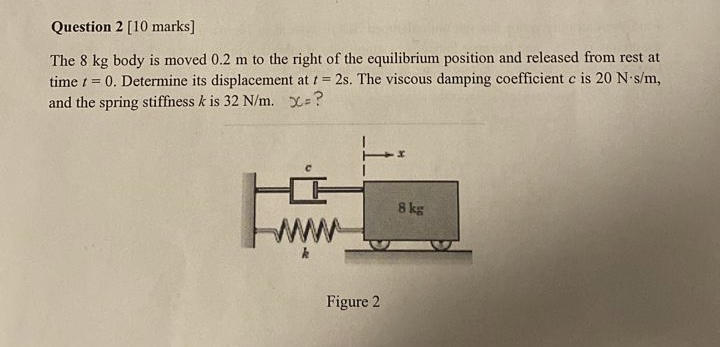 Question marks ] The 8 kg body is moved 0 . 2 m