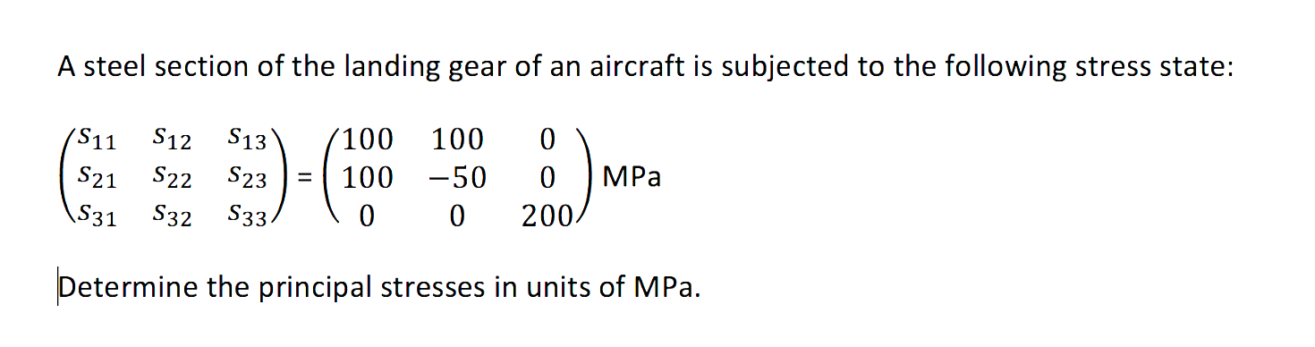A steel section of the landing gear of an