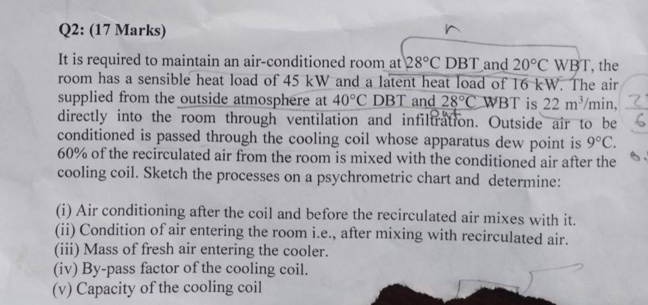 Q 2 : ( 1 7 Marks ) It is required to maintain an