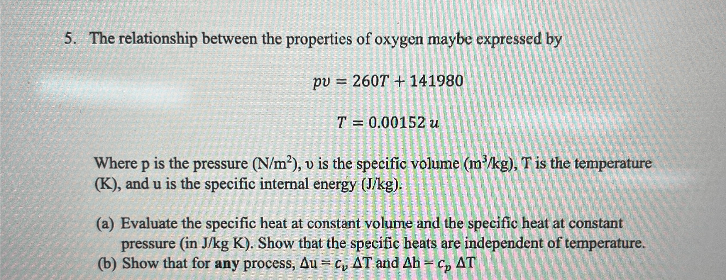 The relationship between the properties of oxygen
