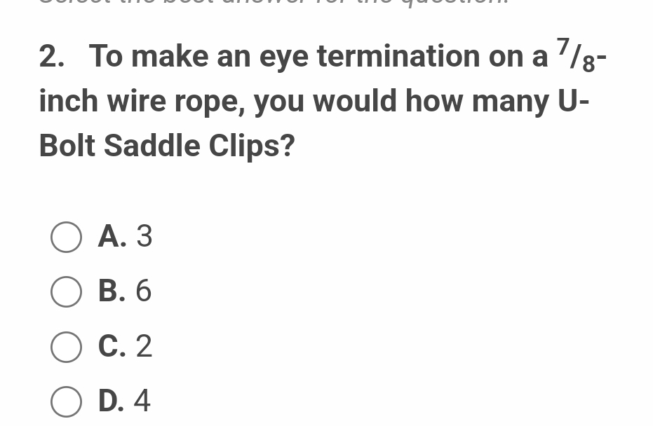 To make an eye termination on a 7 8 - inch wire