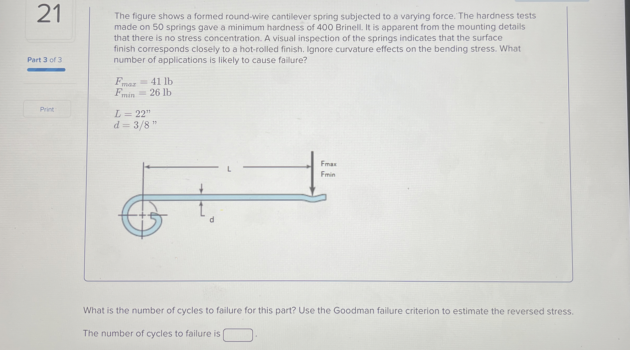2 1 Part 3 of 3 Print The figure shows a formed