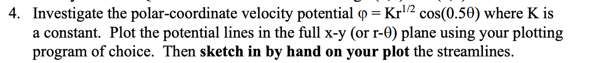 Investigate the polar - coordinate velocity