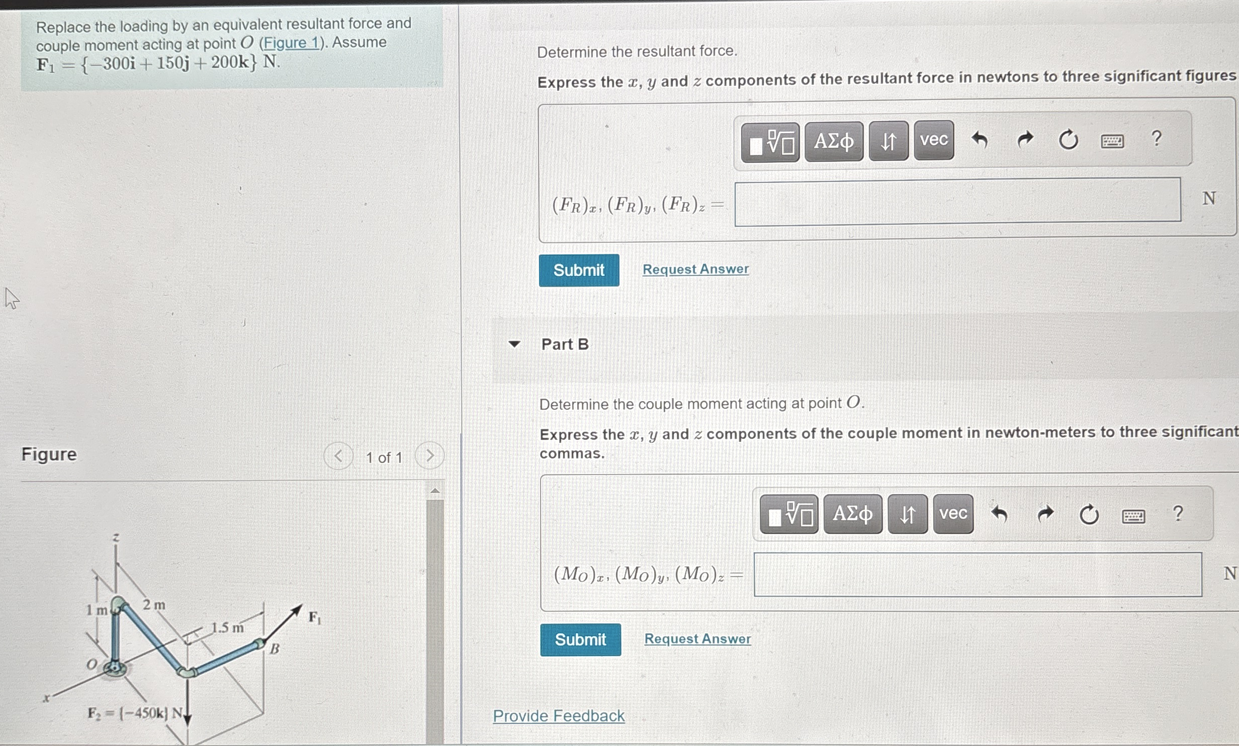 Replace the loading by an equivalent resultant