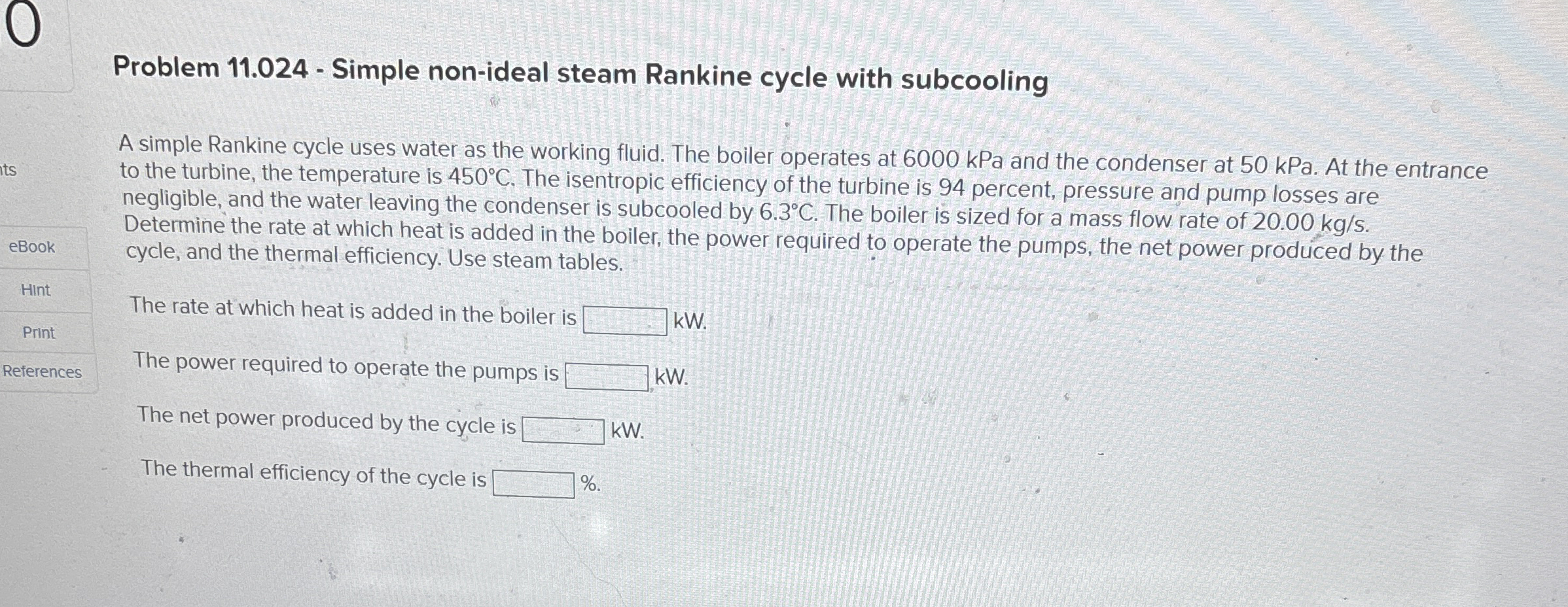 Problem 1 1 . 0 2 4 - Simple non - ideal steam