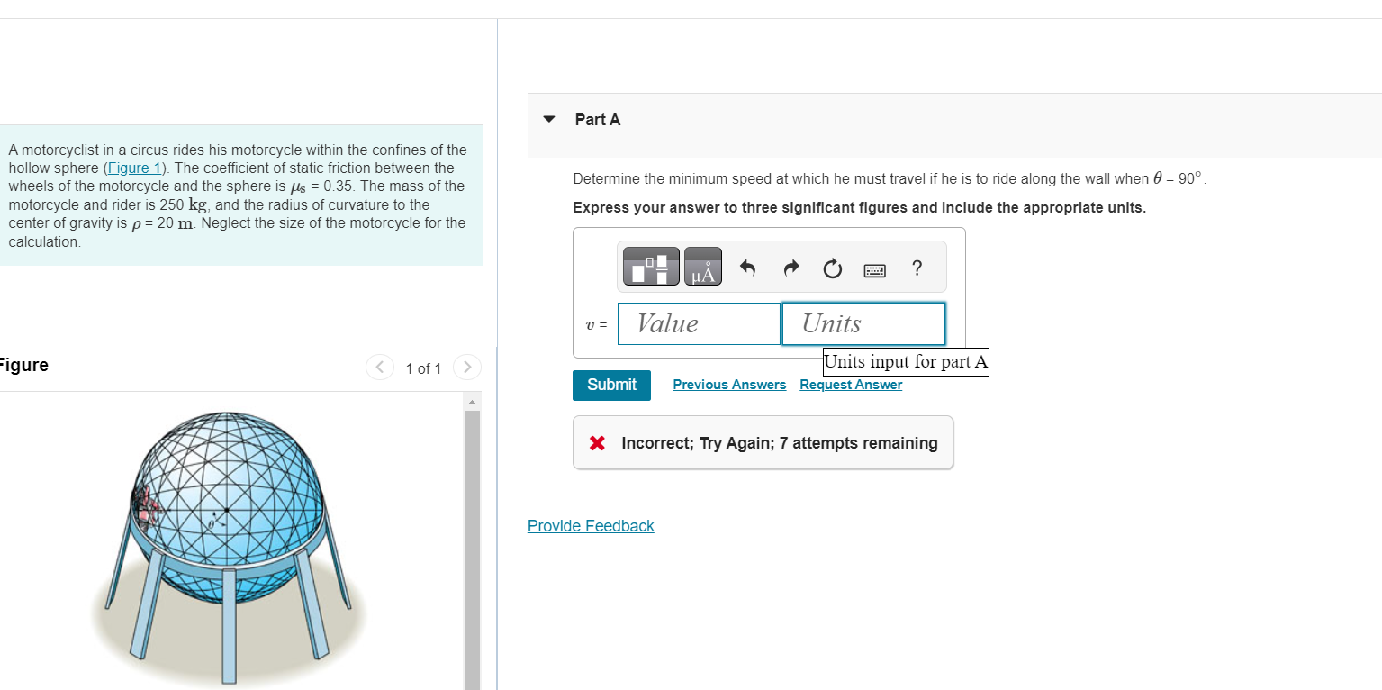 A motorcyclist in a circus rides his motorcycle