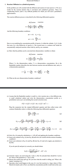 Reaction / Difliatian ia a cylindrical goeneetry