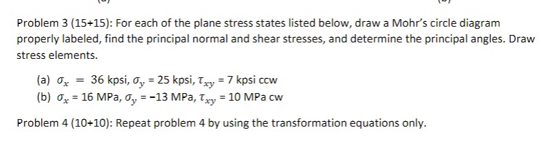 Problem 3 ( 1 5 + 1 5 ) : For each of the plane