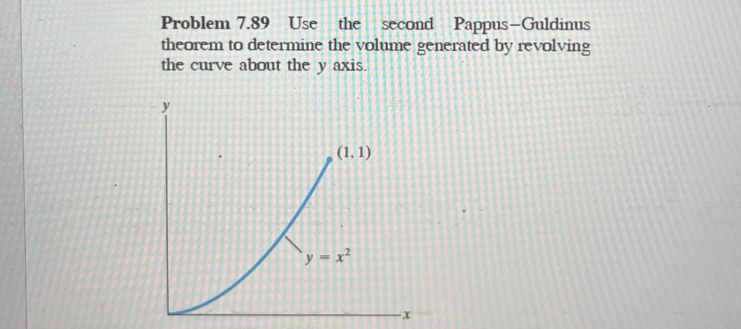 Problem 7 . 8 9 Use the second Pappus - Guldinus
