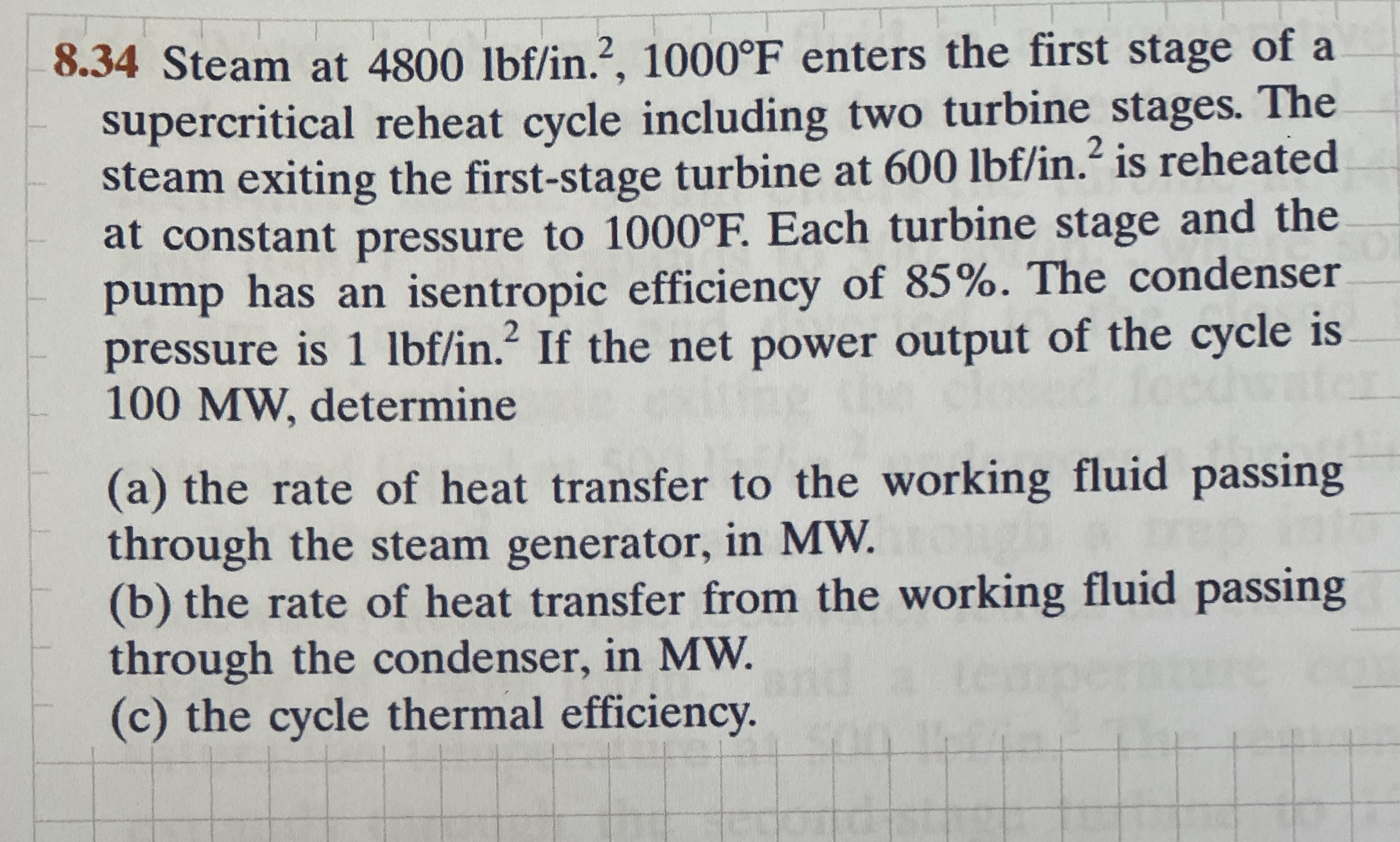 8 . 3 4 Steam at 4 8 0 0 l b f t i n 2 , 1 0 0 0