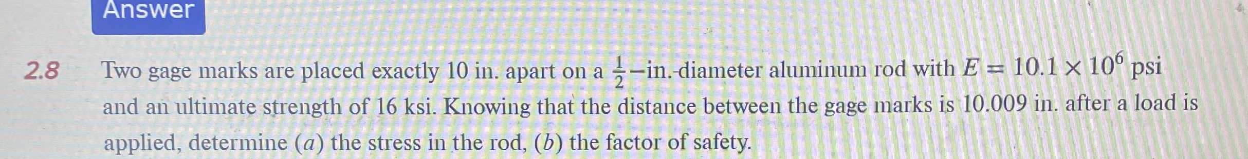2 . 2 A control rod made of yellow brass must not