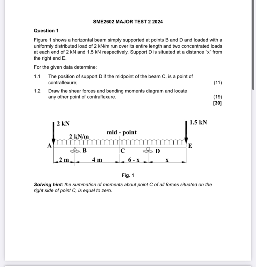 SME 2 6 0 2 MAJOR TEST 2 2 0 2 4 Question 1