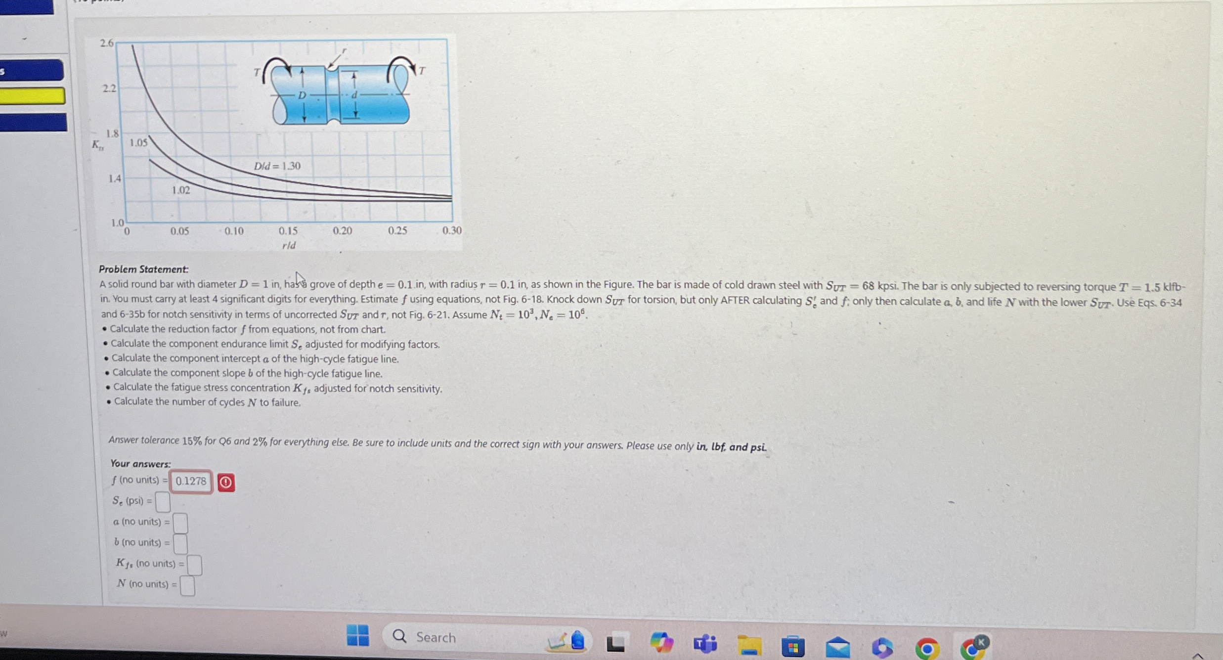 Problem Statement: and 6 - 3 5 b for notch