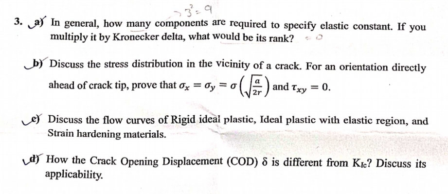 a ) In general, how many components are required