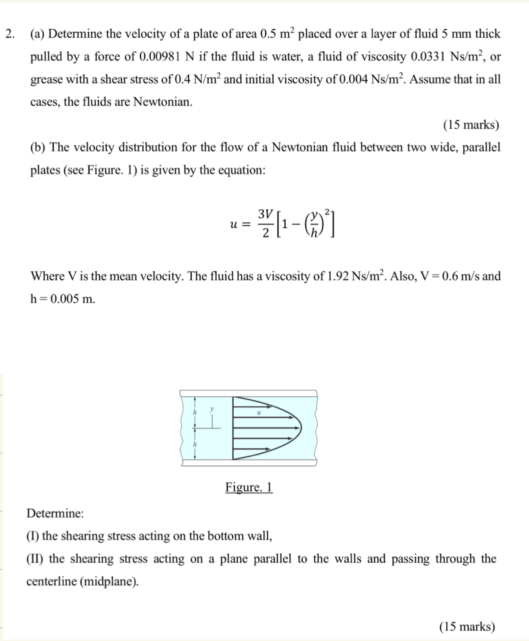 ( a ) Determine the velocity of a plate of area 0