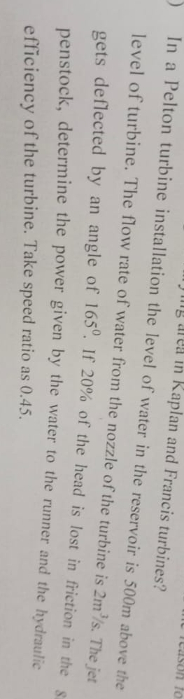 the level of water in the reservoir is 5 0 0 m