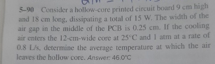 5 - 9 0 Consider a hollow - core printed circuit
