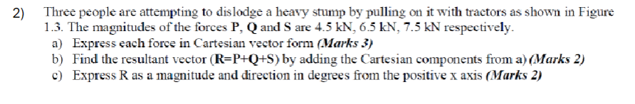 Three people are attempting to dislodge a heavy