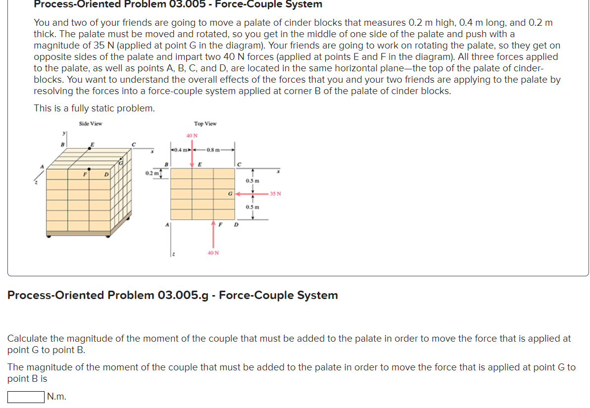 Process - Oriented Problem 0 3 . 0 0 5 . g -