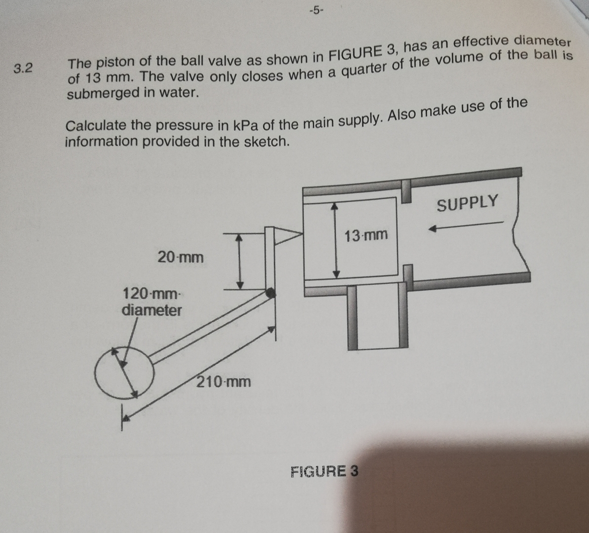 - 5 - 3 . 2 The piston of the ball valve as shown