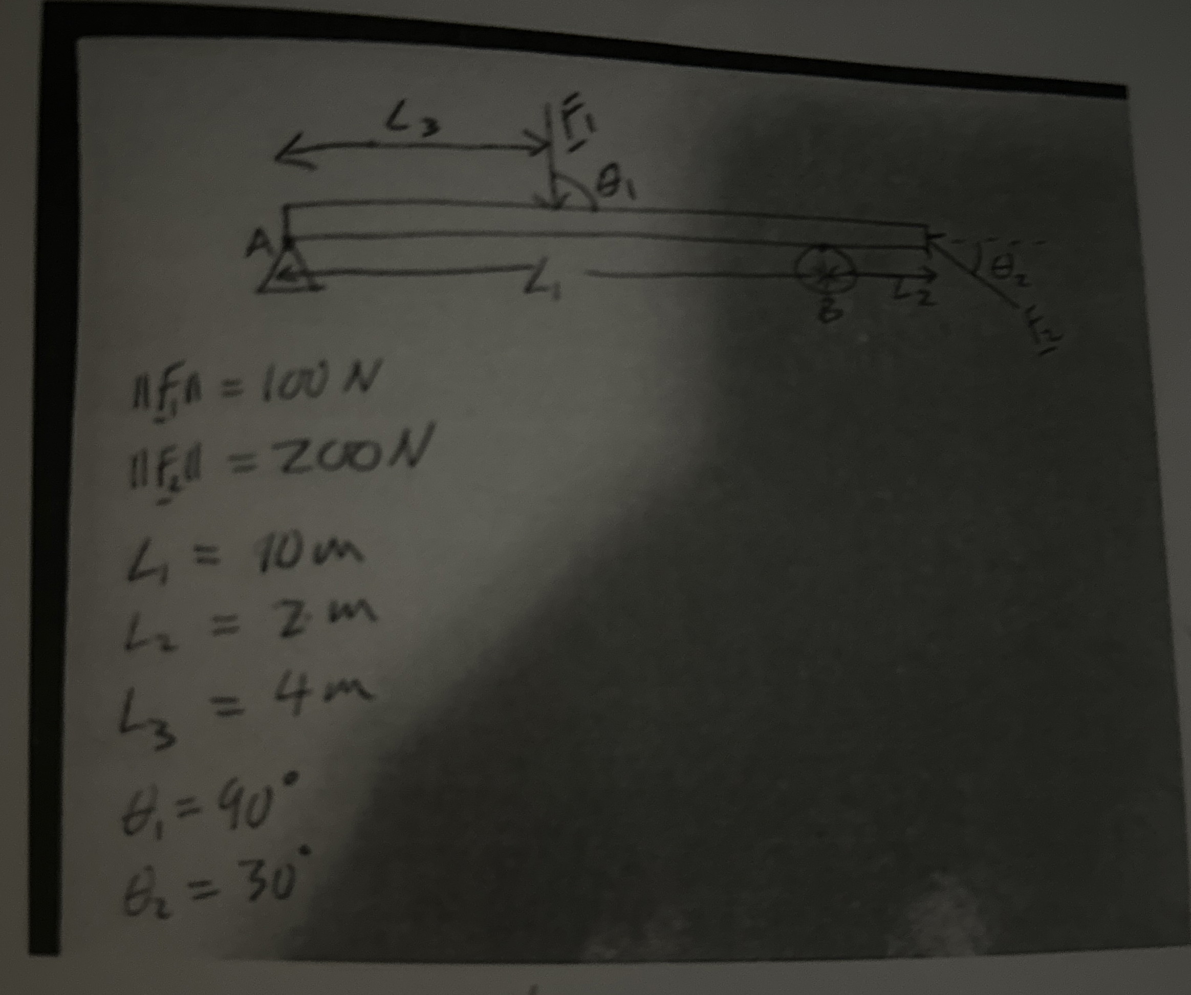 | | F 1 | | = 1 0 0 N | | F 2 | | = 2 0 0 N L 1 =