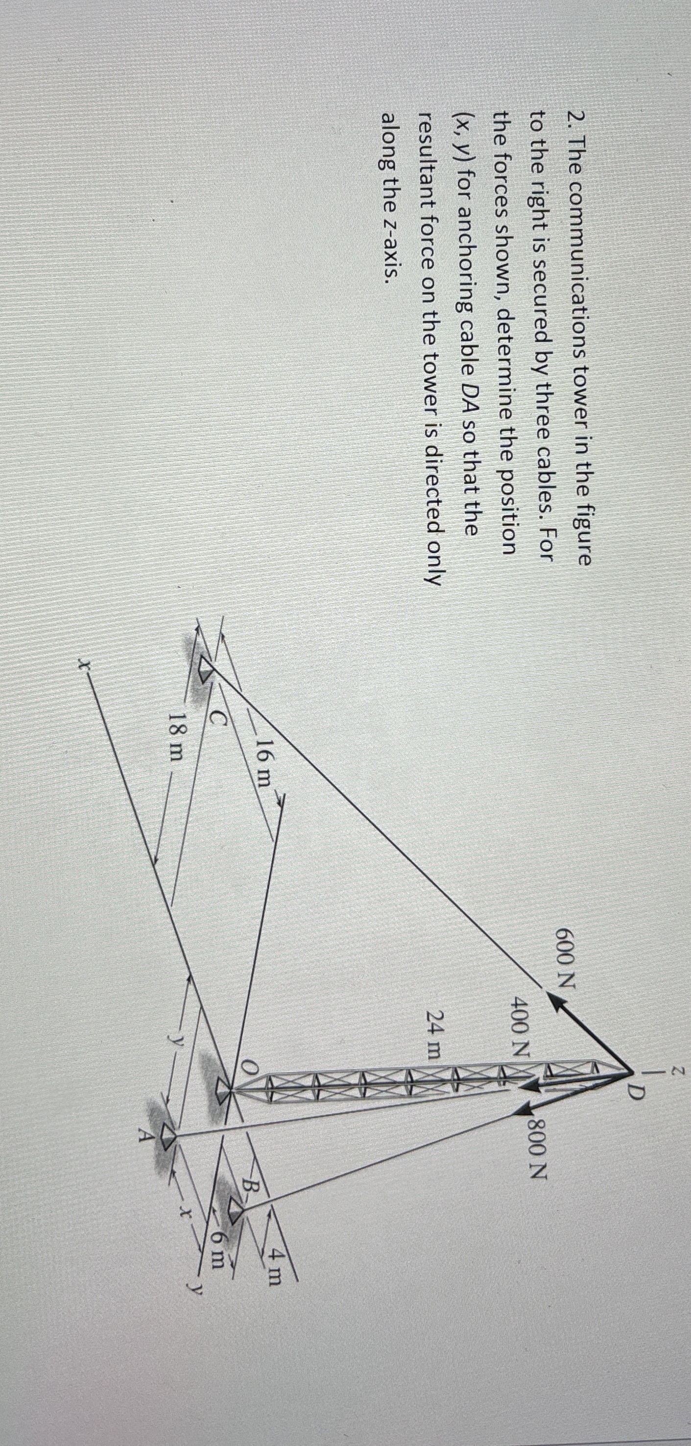 The communications tower in the figure to the