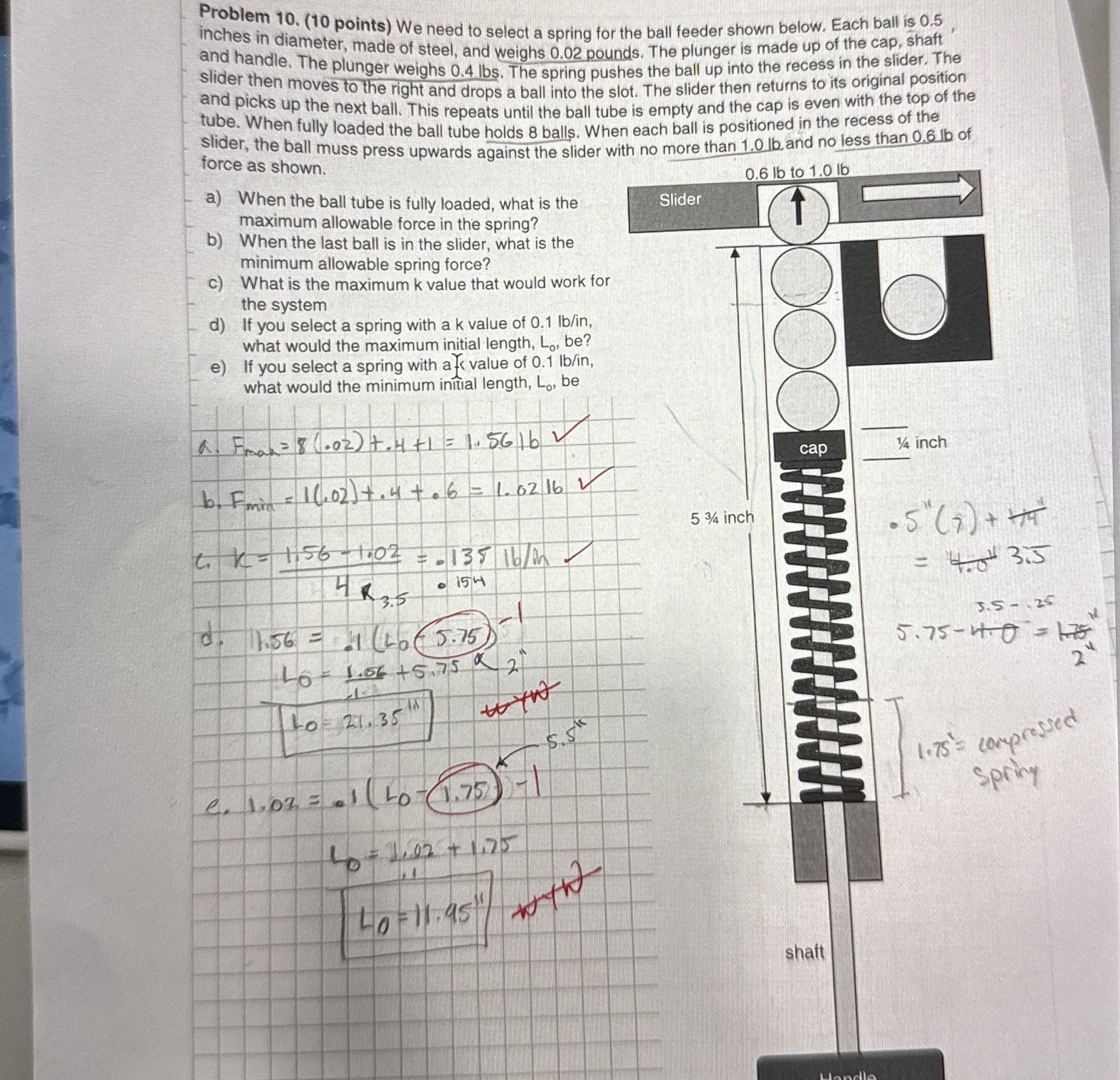 Problem 1 0 . ( 1 0 points ) We need to select a