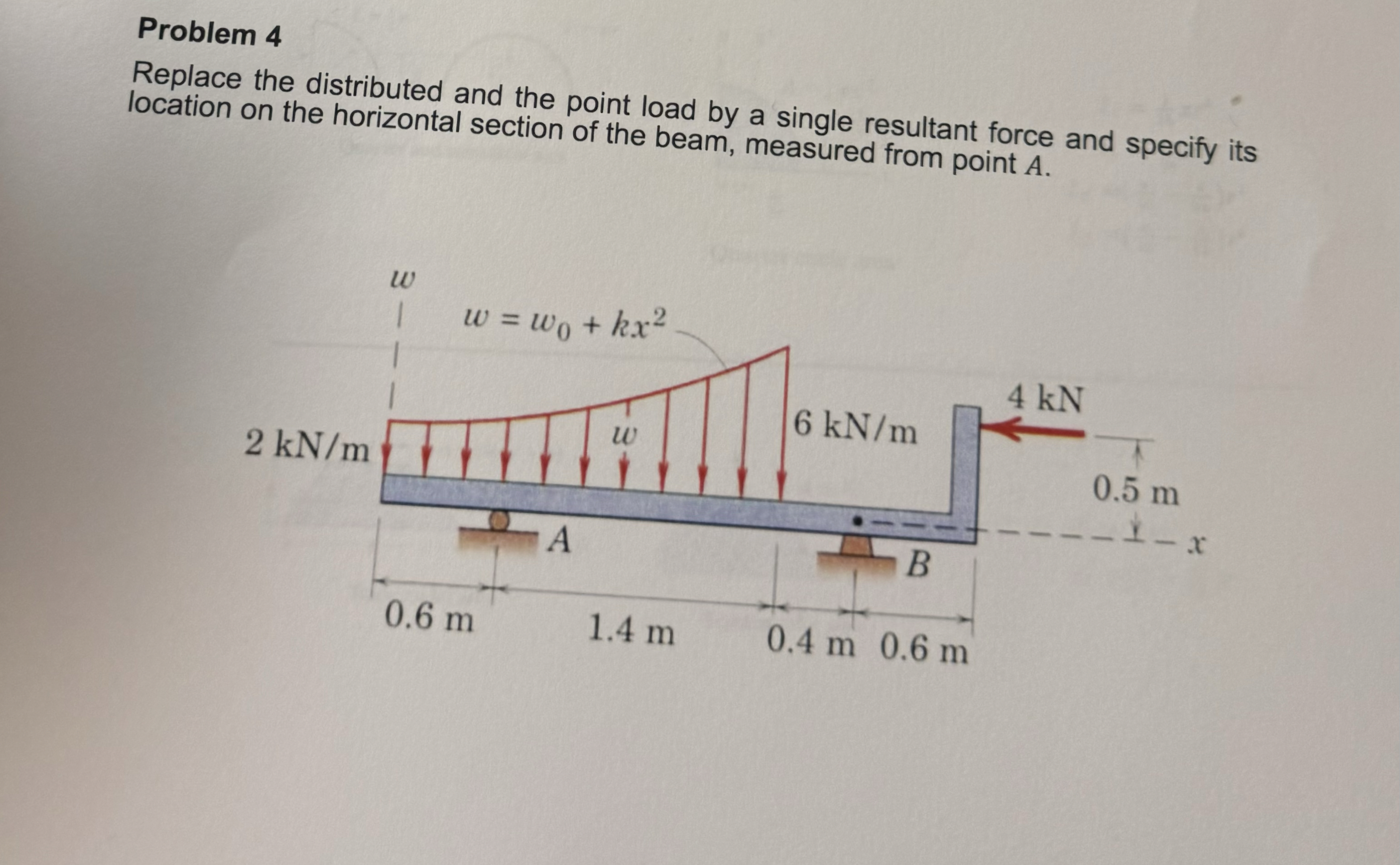 Problem 4 Replace the distributed and the point