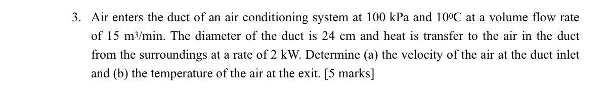 Air enters the duct of an air conditioning system