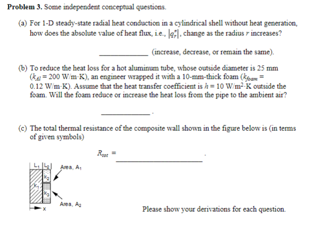 Problem 3 . Some independent conceptual
