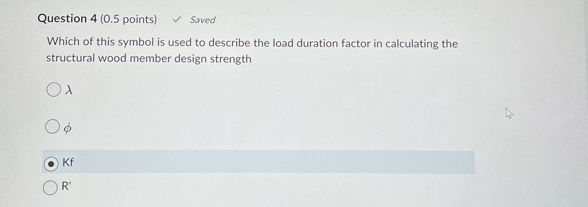 Question 4 ( 0 . 5 points ) Which of this symbol