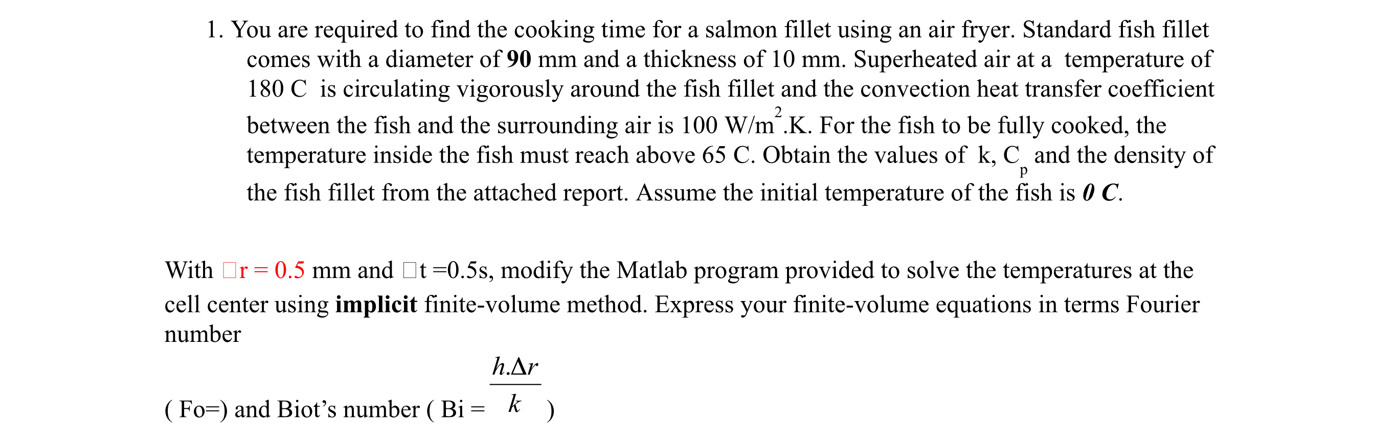 You are required to find the cooking time for a