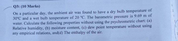 Q 3 : ( 1 0 Marks ) On a particular day, the