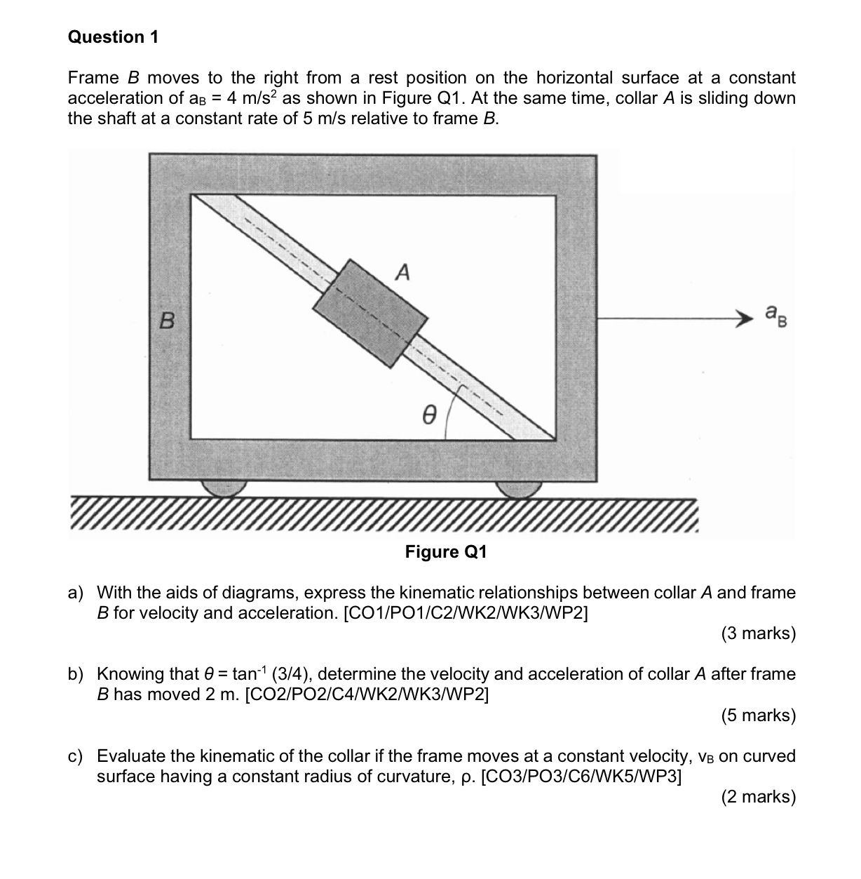 DYNAMICS ( MECHANICAL ENGINEERING ) Frame B moves