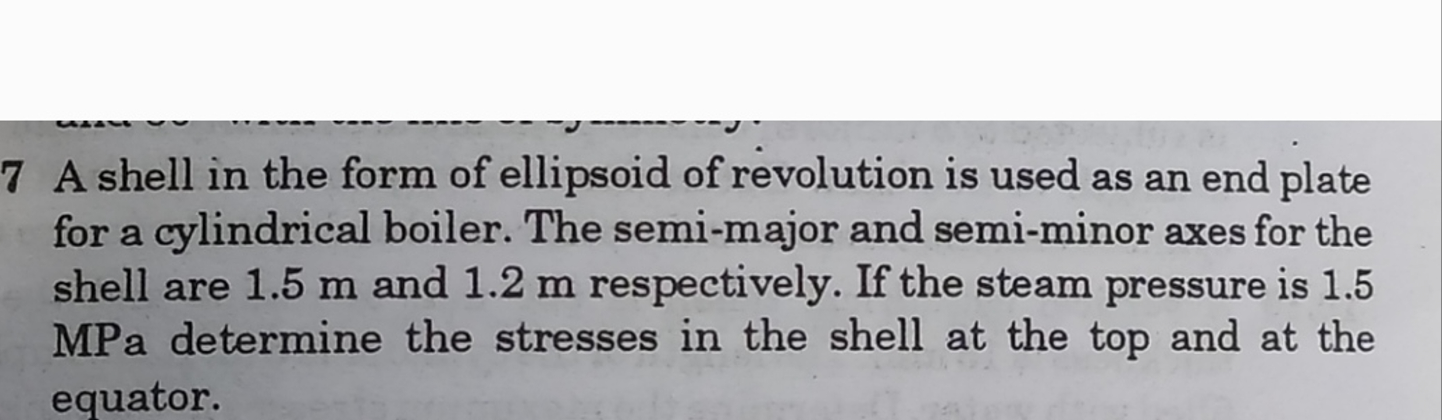 7 A shell in the form of ellipsoid of revolution