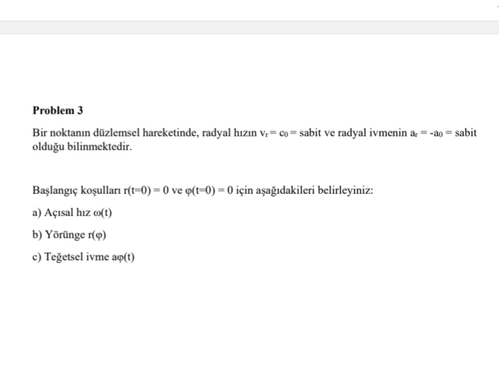 . . . sorusunu nas l zerim Problem 3 Bir noktan n