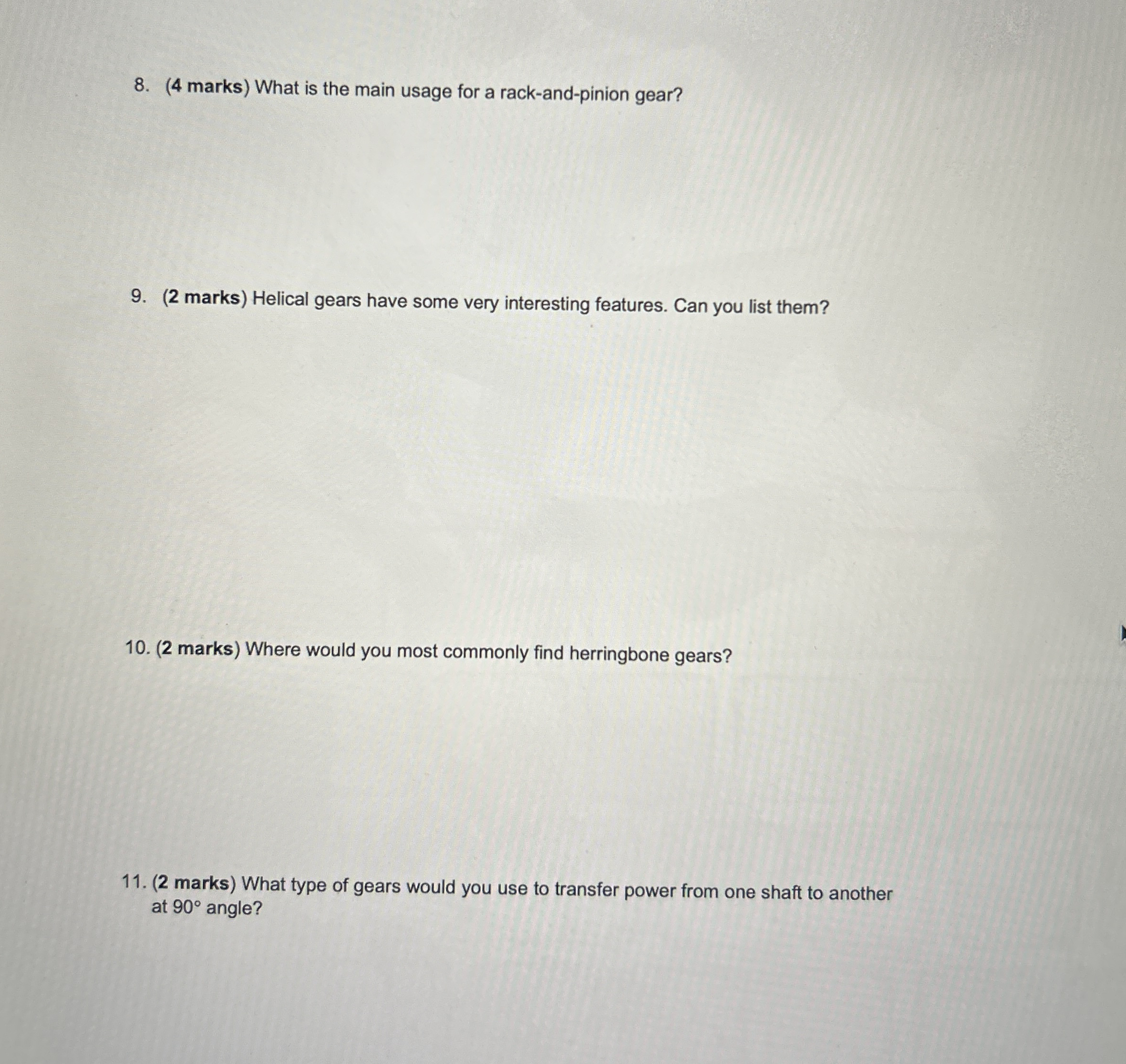 ( 4 marks ) What is the main usage for a rack -