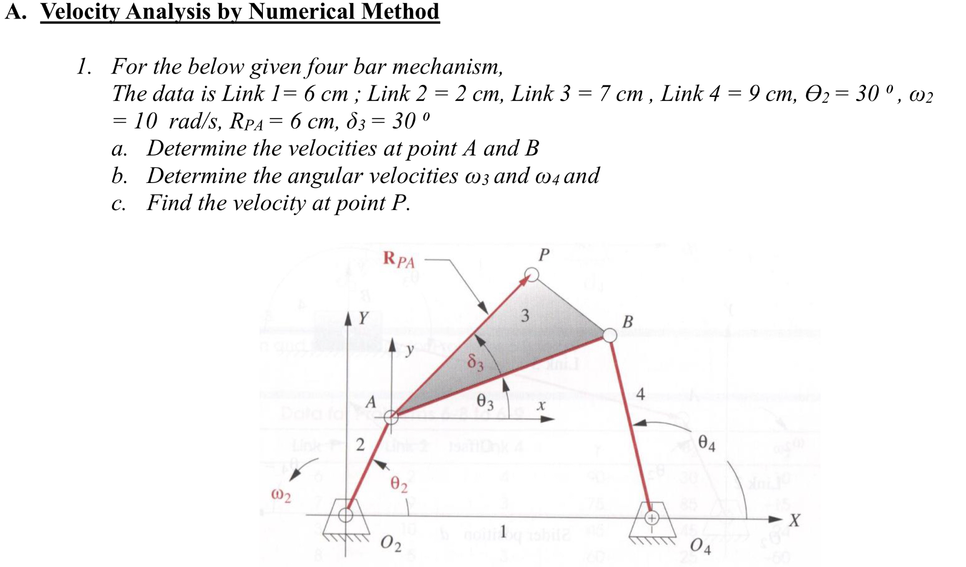 A . Velocity Analysis by Numerical Method For the
