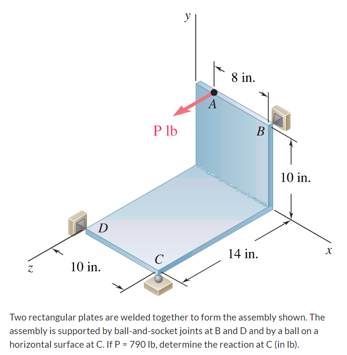 Two rectangular plates are welded together to