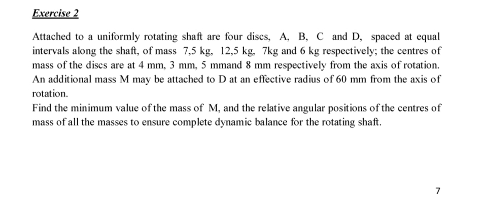 Steps for Exercise 2 Attached to a uniformly