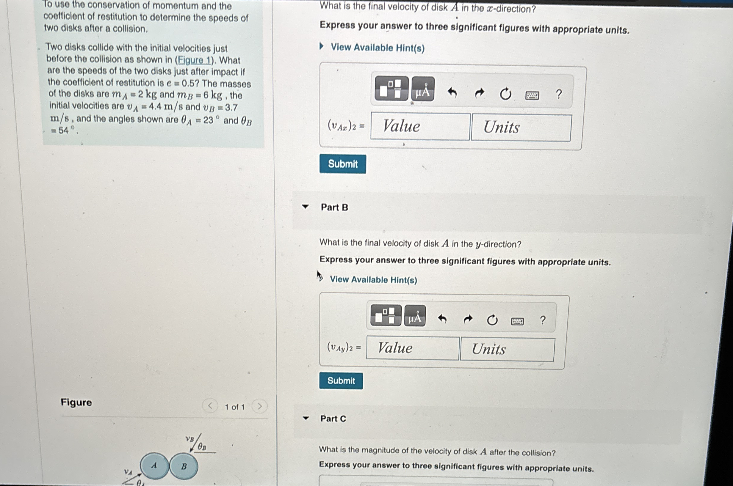 To use the conservation of momentum and the