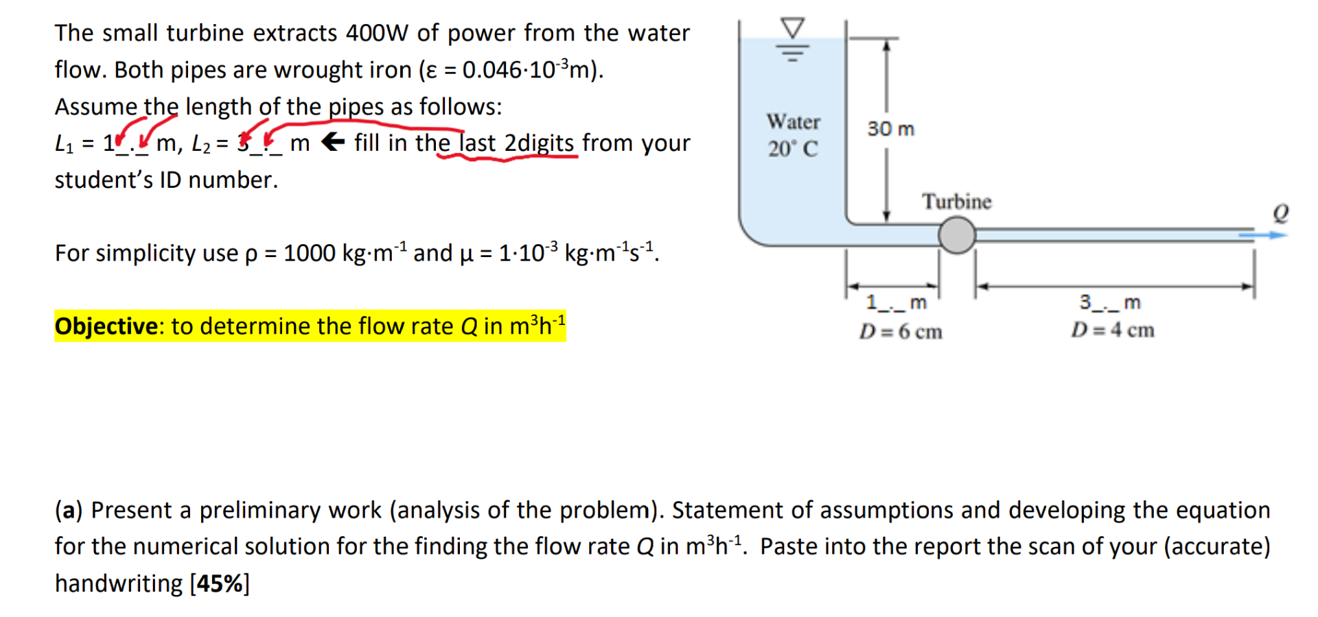 The small turbine extracts 4 0 0 W of power from