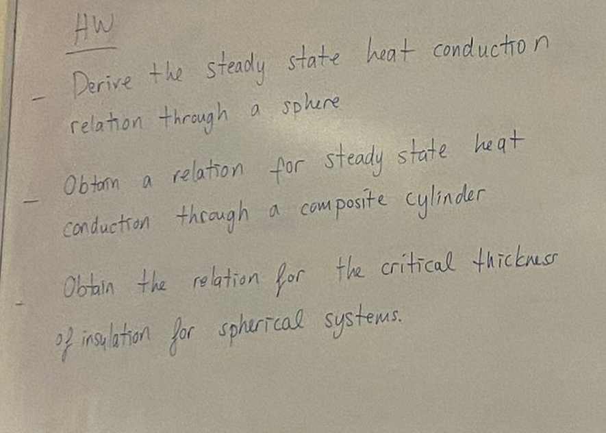 HW Derive the steady state heat conduction